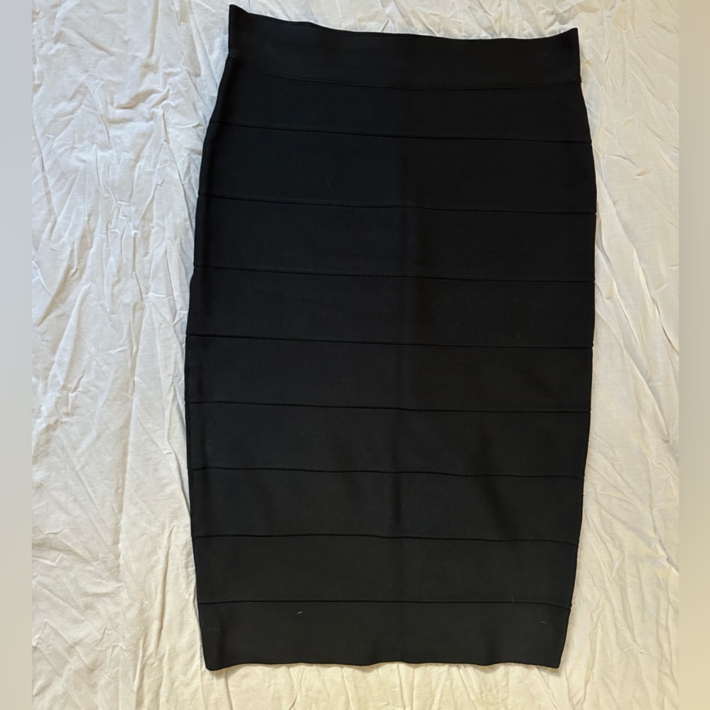 BCBGMaxAzria Black Bandage Skirt